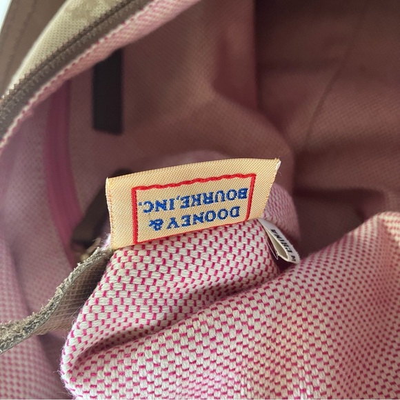 VINTAGE EARLY 2000s Dooney&Burke Taupe Signature Nylon Tote - Picture 14 of 16